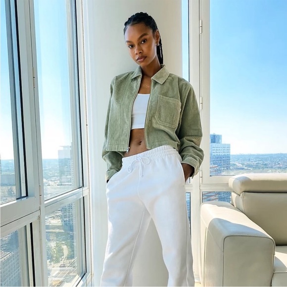 (20) Aritzia Tna Dixon cropped cord jacket - Picture 4 of 4